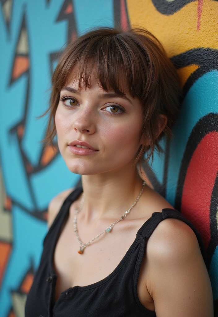 21 Gorgeous Layered Haircuts with Bangs That Will Transform Your Look Instantly! - 10. Layered Pixie with Baby Bangs