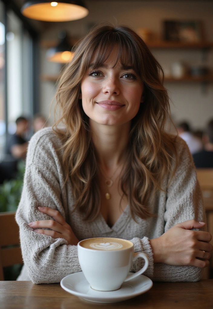 21 Gorgeous Layered Haircuts with Bangs That Will Transform Your Look Instantly! - 9. Messy Layers with Choppy Bangs