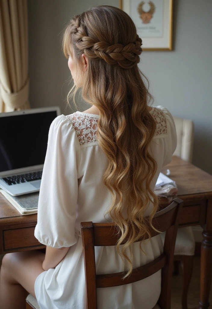 21 Effortless Work Hairstyles to Slay Your 9-to-5 Look (You’ll Love #13!) - 5. Braided Crown