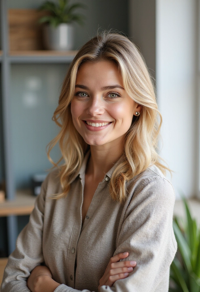 21 Effortless Work Hairstyles to Slay Your 9-to-5 Look (You’ll Love #13!) - 4. Half-Up, Half-Down