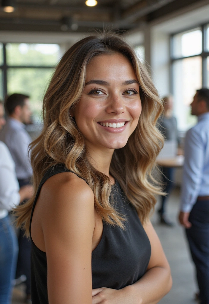 21 Effortless Work Hairstyles to Slay Your 9-to-5 Look (You’ll Love #13!) - 9. Textured Waves