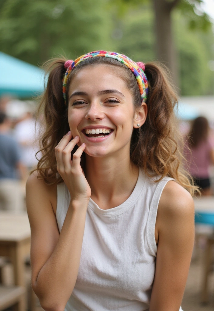 21 Headband Hairstyles You Can Rock in Under 5 Minutes (You Won't Believe #8!) - 15. Playful Pigtails with a Colorful Headband