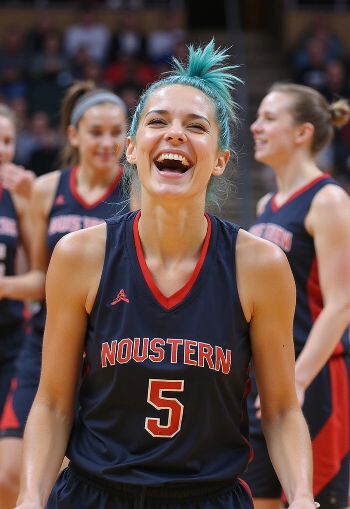 21 Softball Hairstyles That'll Make You Stand Out on the Field (Wait Until You See #5!) - 17. Fun Colored Hair