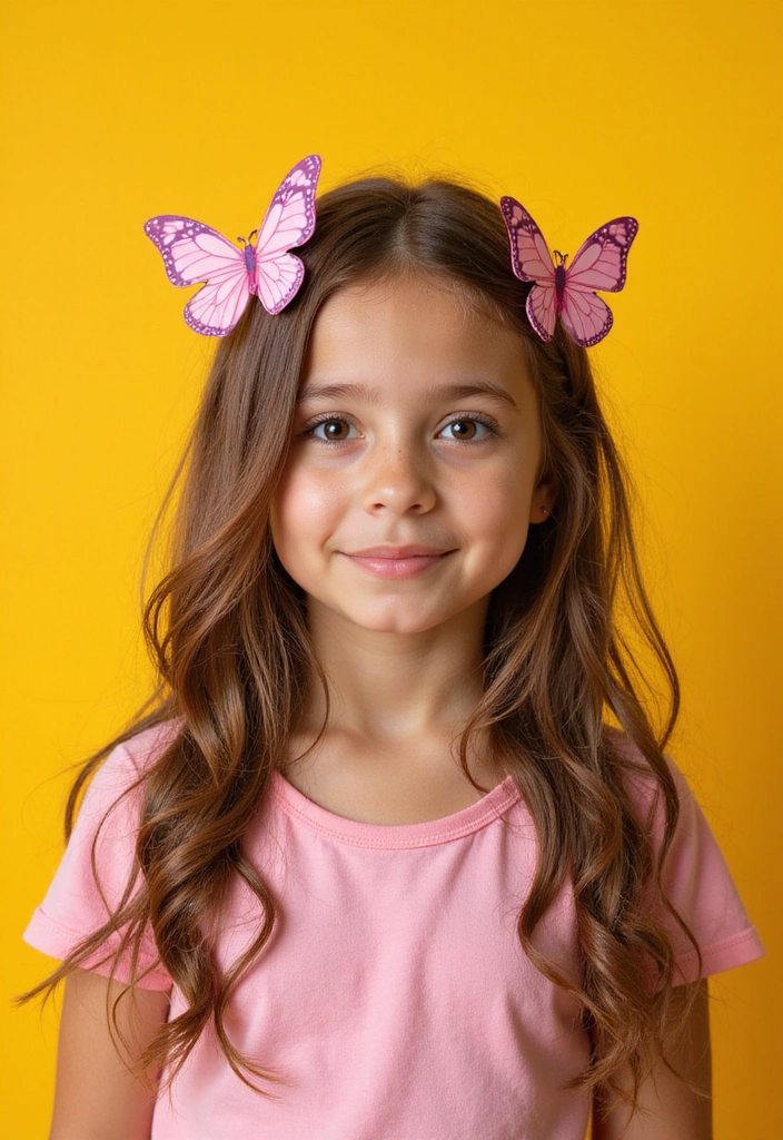 21 School Hairstyles That Are So Easy, You'll Want to Try Them All! - 18. Butterfly Clips and Loose Hair