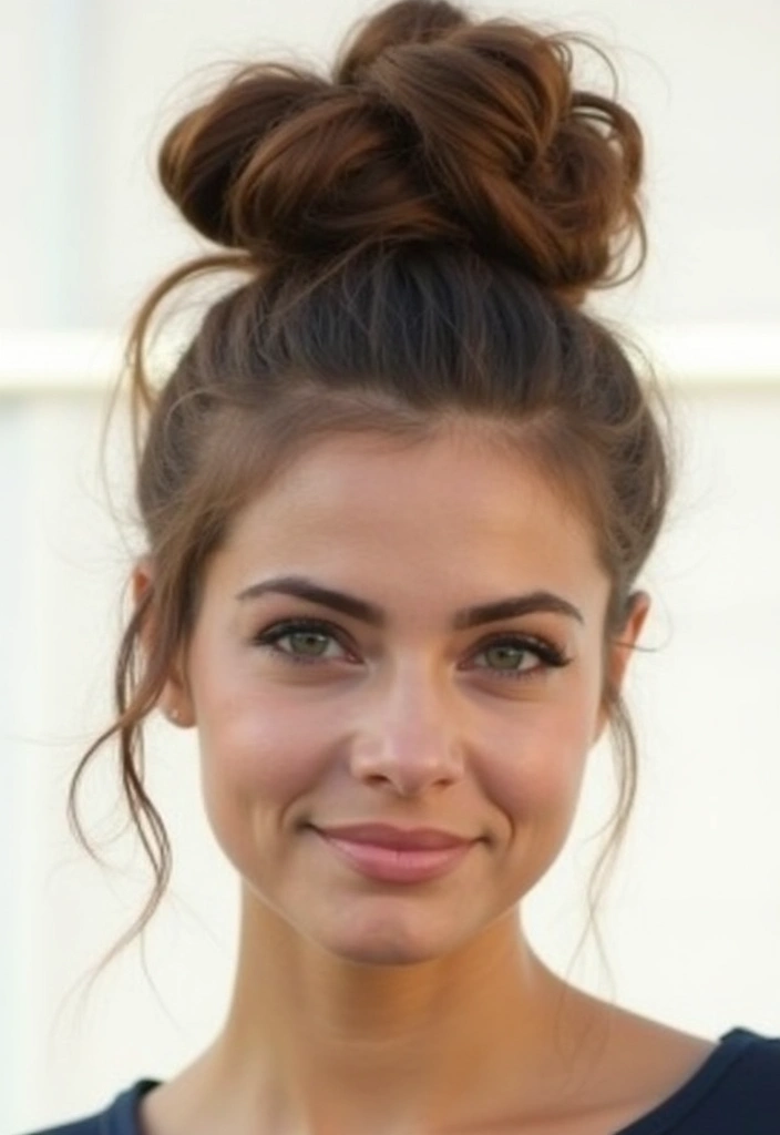 21 Bun Hairstyles That Will Transform Your Look in Seconds (You Won't Believe #10!) - 1. The Classic High Bun