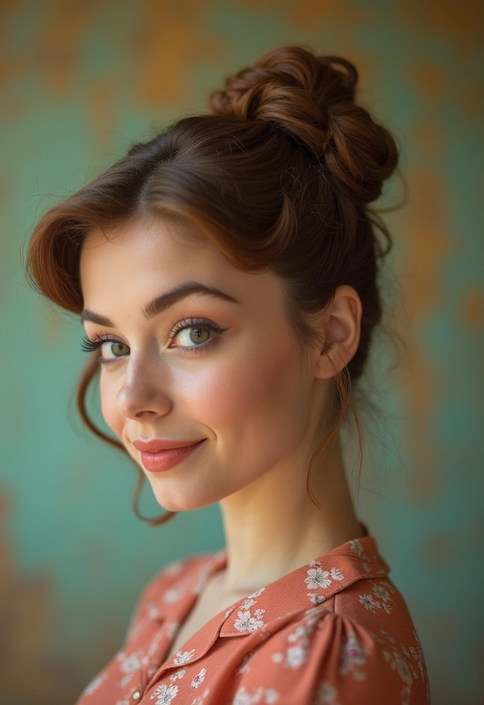 21 Bun Hairstyles That Will Transform Your Look in Seconds (You Won't Believe #10!) - 20. The Vintage Twist Bun