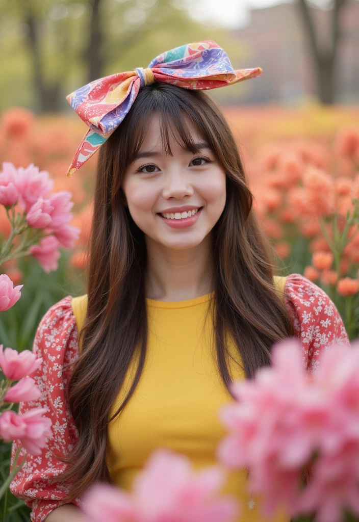 21 Straight Hairstyles That Will Transform Your Look in Minutes! - 14. Straight Hair with a Bow