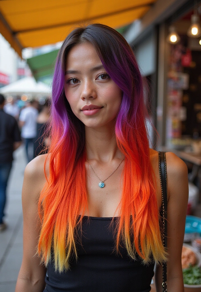 21 Straight Hairstyles That Will Transform Your Look in Minutes! - 20. Straight Hair with Color Tips