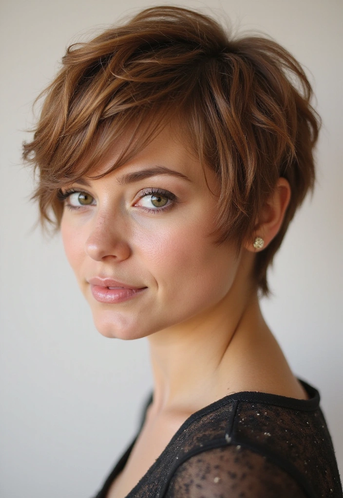 21 Stunning Light Brown Hair Ideas You’ll Want to Try ASAP (Number 13 Is a Game Changer!) - 17. Light Brown Pixie Cut