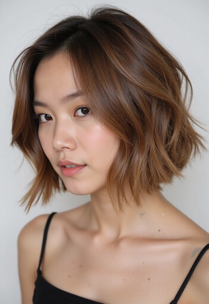 21 Stunning Light Brown Hair Ideas You’ll Want to Try ASAP (Number 13 Is a Game Changer!) - 13. Textured Light Brown Bob