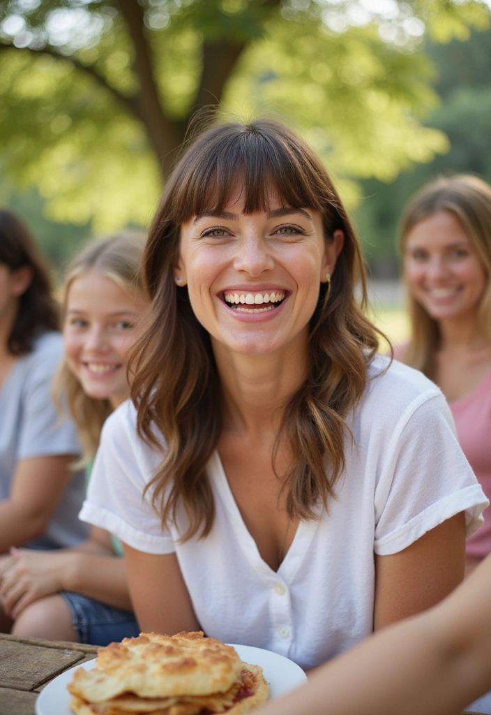 21 Stylish Mom Hairstyles That Will Turn Heads Without the Hassle! - 19. Soft Bangs
