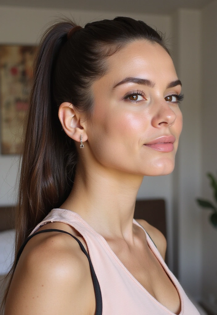 21 Mom Haircuts That'll Make You Look Fabulous in Just Minutes (You Won't Believe #5!) - 7. Sleek Ponytail