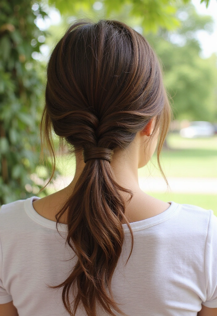 21 Mom Haircuts That'll Make You Look Fabulous in Just Minutes (You Won't Believe #5!) - 15. Twisted Ponytail