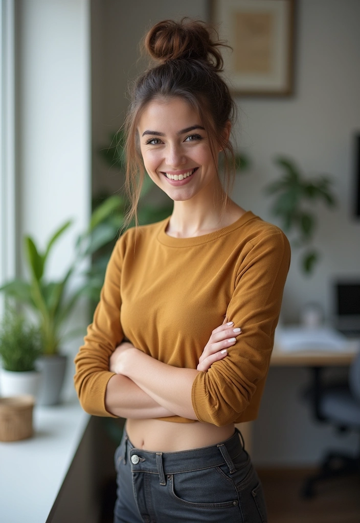 21 Perfectly Chic Hairstyles for Work That Are Totally Office-Approved (Wait Until You See #3!) - 11. Messy Bun