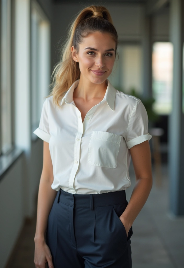 21 Perfectly Chic Hairstyles for Work That Are Totally Office-Approved (Wait Until You See #3!) - 6. Chic Ponytail