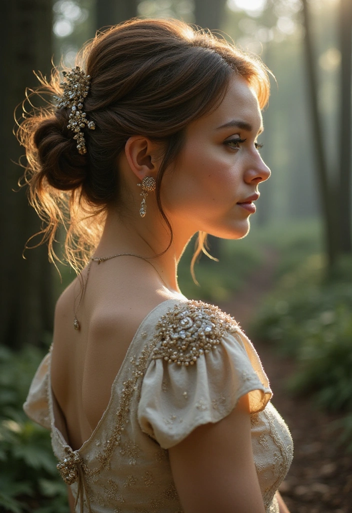 21 Jaw-Dropping Brown Hair Styles for Every Occasion (You’ll Love #15!) - 21. Fairy-Tale Inspired Updo
