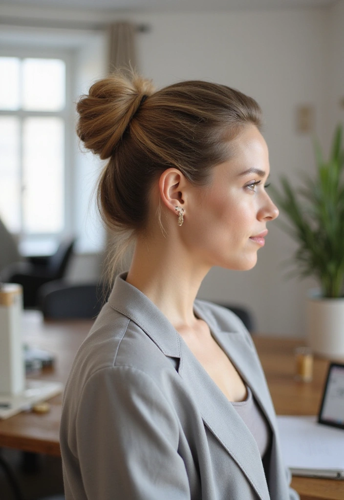21 Easy Hairstyles for the Office That'll Boost Your Confidence (Try #5 Today!) - 12. The Elegant Chignon
