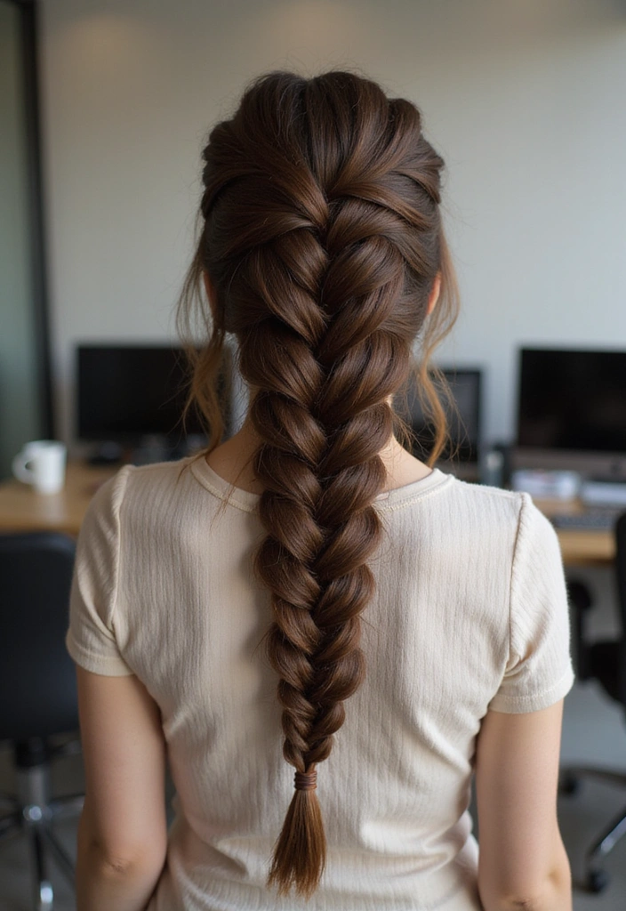 21 Easy Hairstyles for the Office That'll Boost Your Confidence (Try #5 Today!) - 18. The High-Volume Braid
