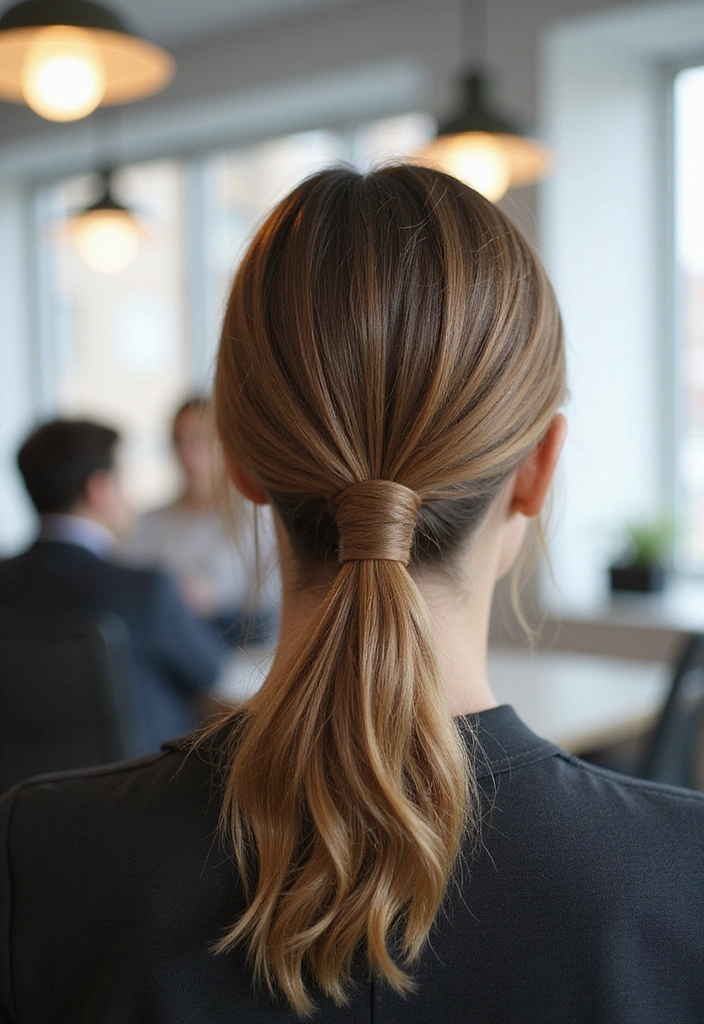 21 Easy Hairstyles for the Office That'll Boost Your Confidence (Try #5 Today!) - 16. The Classic Ponytail with a Twist