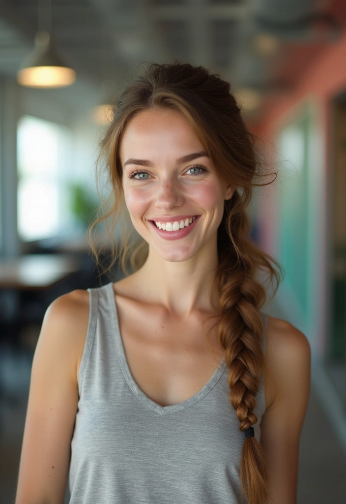 21 Stunning Work Hairstyles for Long Hair to Elevate Your Office Game! - 16. Twisted Side Braid