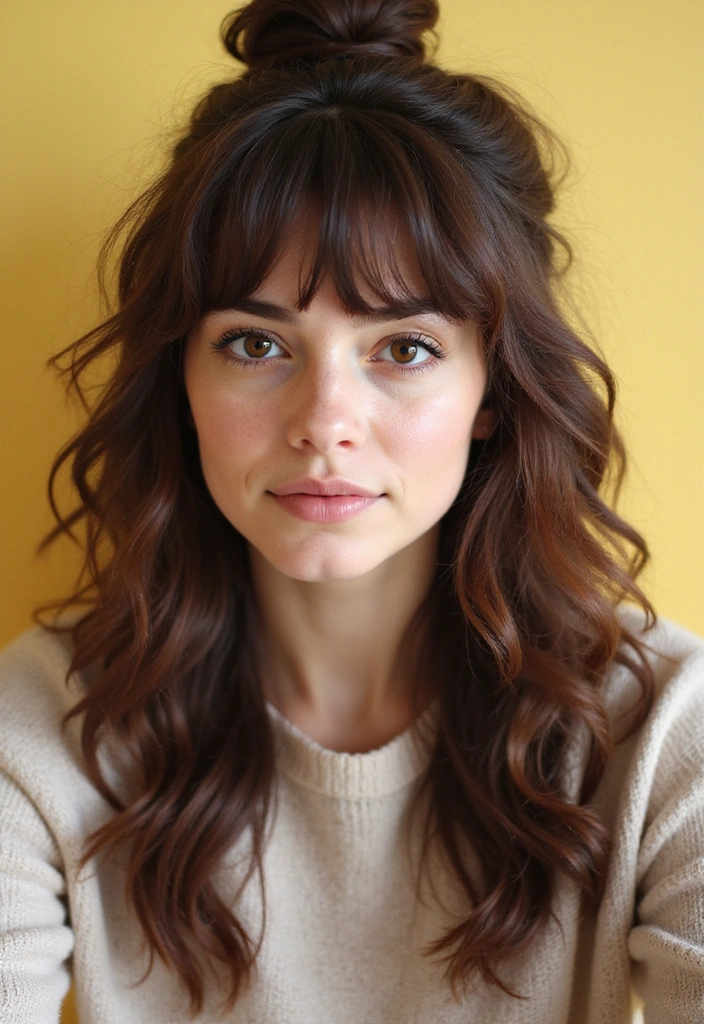 21 Cute Hairstyles That Will Make You the Trendsetter of the Year! - 20. Curly Bangs