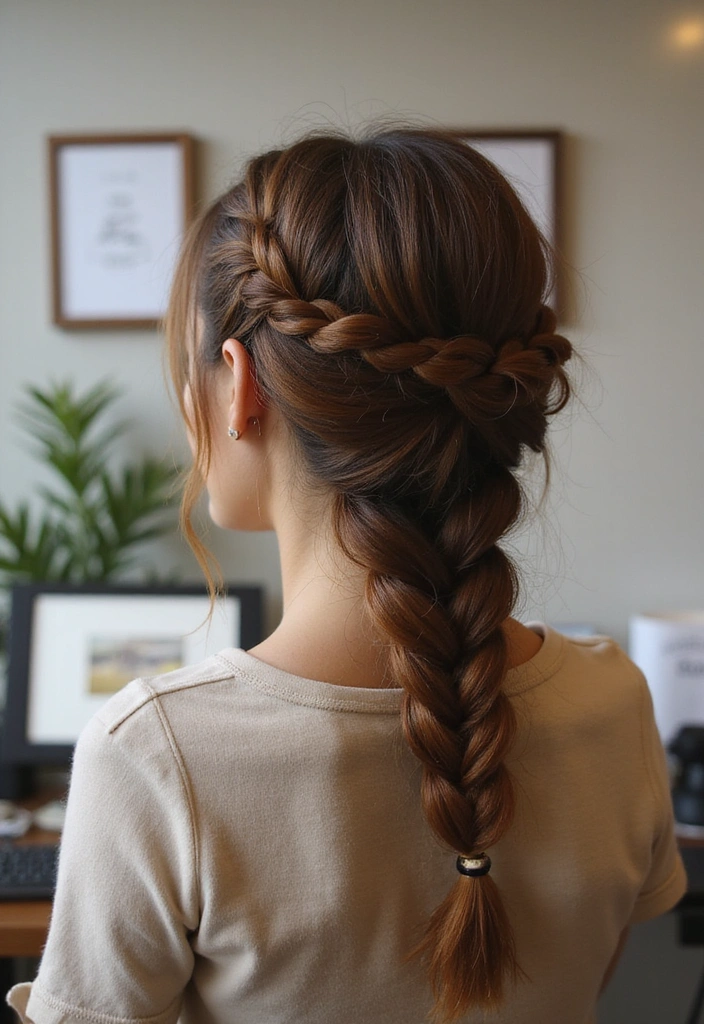 21 Cute Work Hairstyles That'll Have Your Coworkers Asking for Your Secret! - 10. Twisted Low Braid