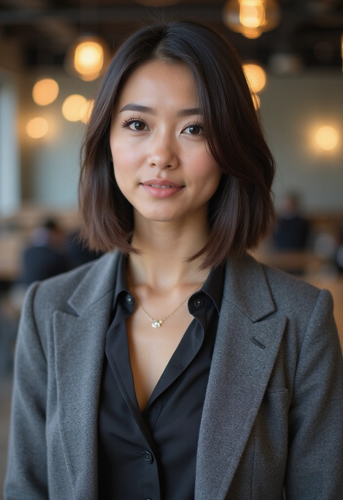 21 Cute Work Hairstyles That'll Have Your Coworkers Asking for Your Secret! - 9. Sleek Bob