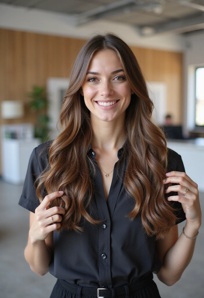21 Trendy and Cute Hairstyles for Work You Can Do in Minutes! - 18. Simple Clip-In Extensions