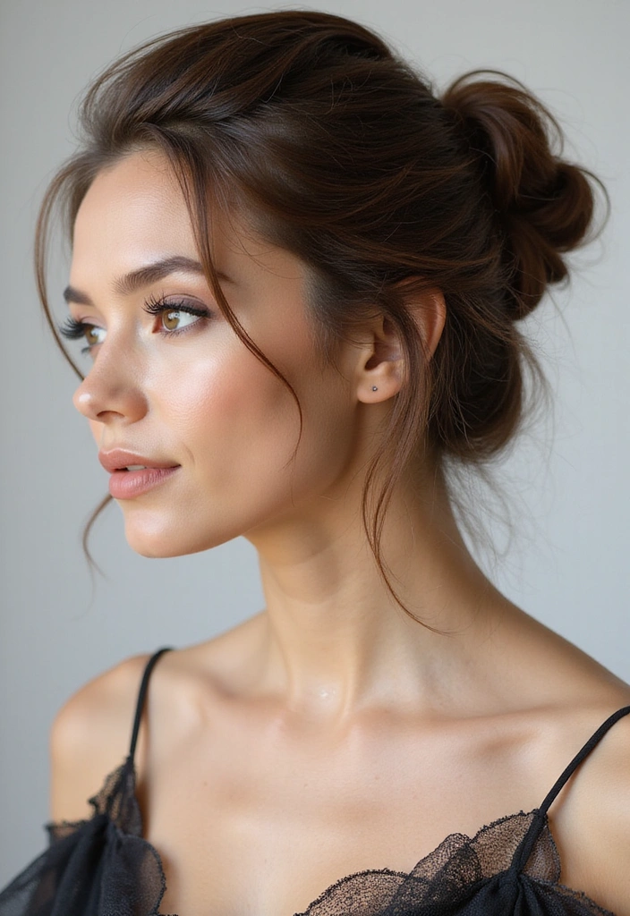 21 Work Hairstyles for Medium Hair That Will Get You Noticed! - 19. Elegant Updo