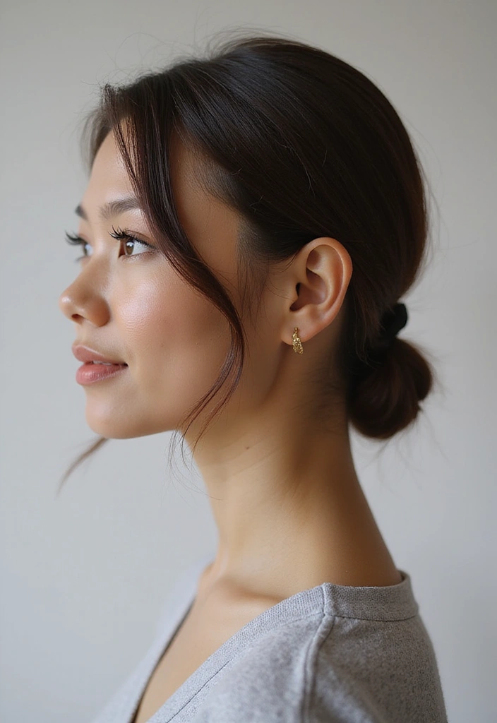 21 Work Hairstyles for Medium Hair That Will Get You Noticed! - 1. Sleek Low Bun