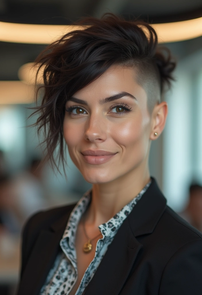 21 Stunning Professional Hairstyles for Work That'll Turn Heads! - 21. Bold Undercut