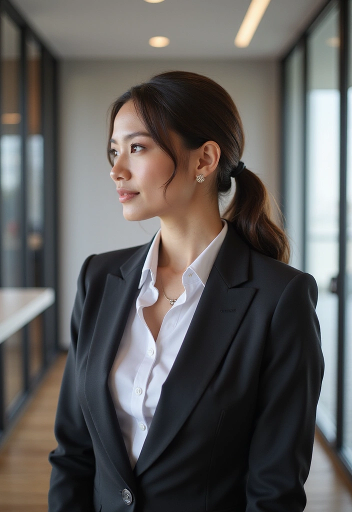 21 Stunning Professional Hairstyles for Work That'll Turn Heads! - 18. Elegant Low Ponytail