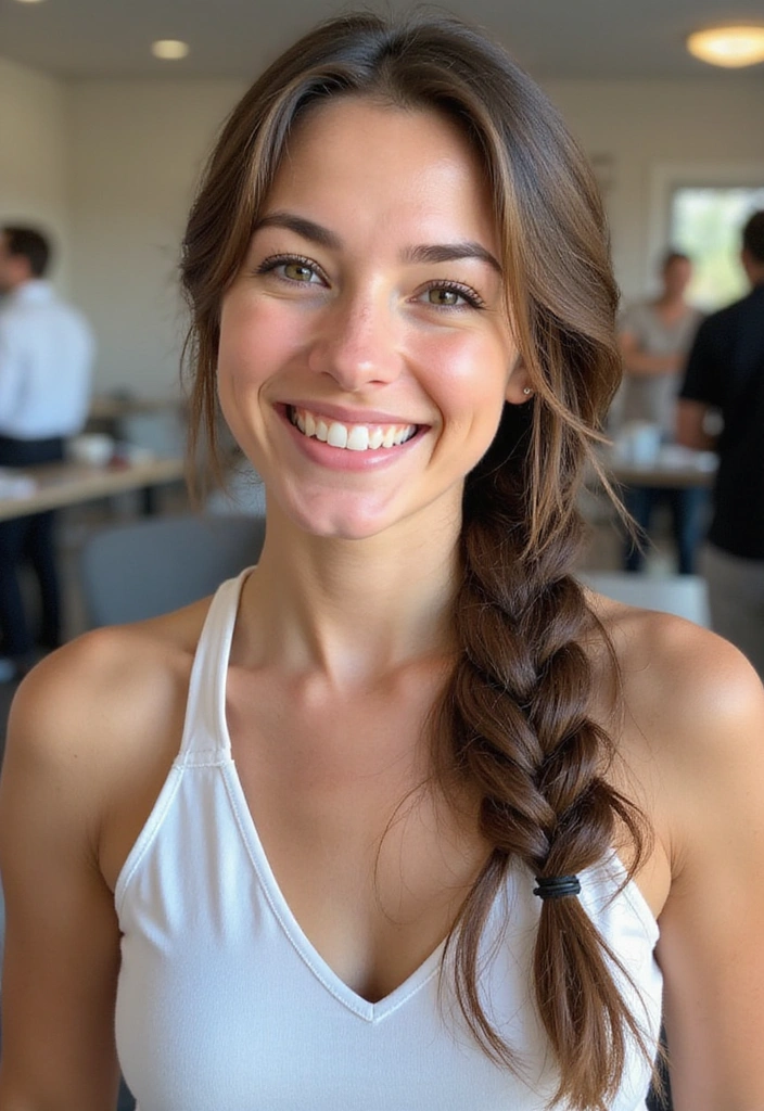 21 Stunning Professional Hairstyles for Work That'll Turn Heads! - 11. Pull-Through Braid