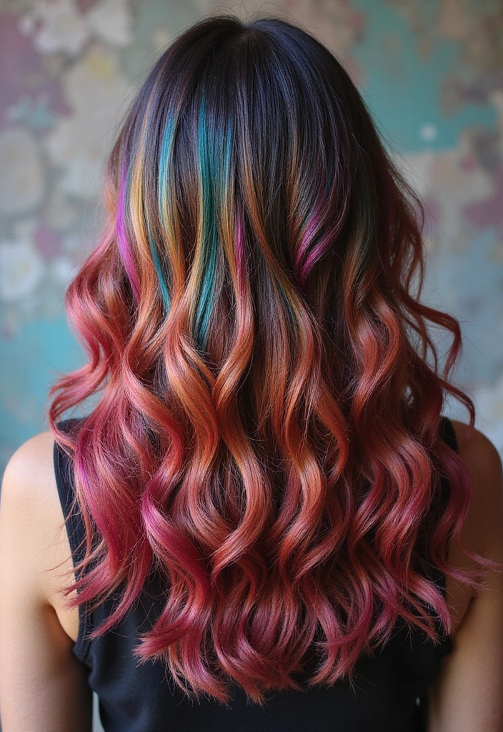 21 Cute Hairstyles That Will Make You the Trendsetter of the Year! - 12. Colorful Highlights
