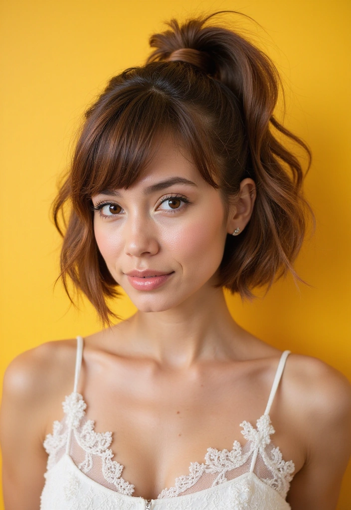 21 Stunning Bob Hairstyles That Will Transform Your Look Instantly! - 15. Bob with Ponytail