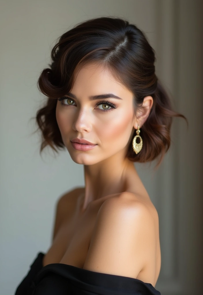 21 Stunning Bob Hairstyles That Will Transform Your Look Instantly! - 21. Elegant Updo Bob